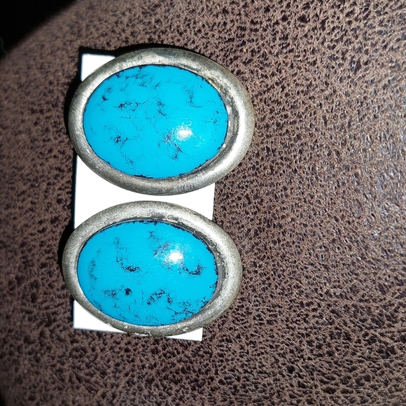 Vintage Jewelry Vintage Faux Turquoise Earrings Poshmark